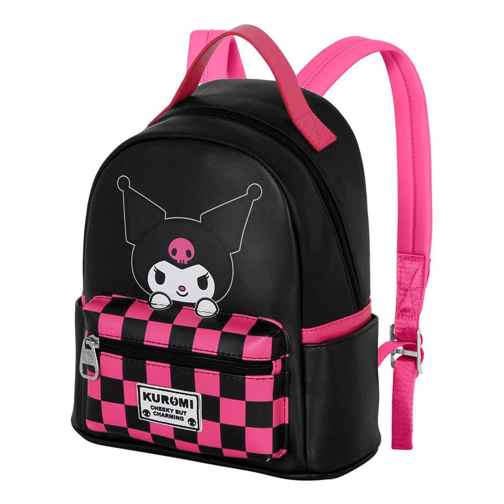 Sanrio ryggsäck kuromi schack liten