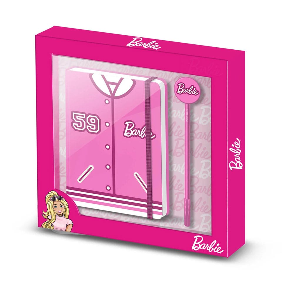 Caja de regalo con diario de Barbie Varsity