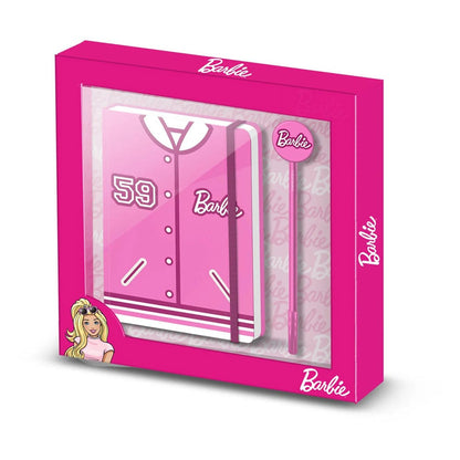 Caja de regalo con diario de Barbie Varsity