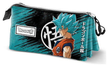 Dragon Ball Triple Pencil Case Saiyajin Blue