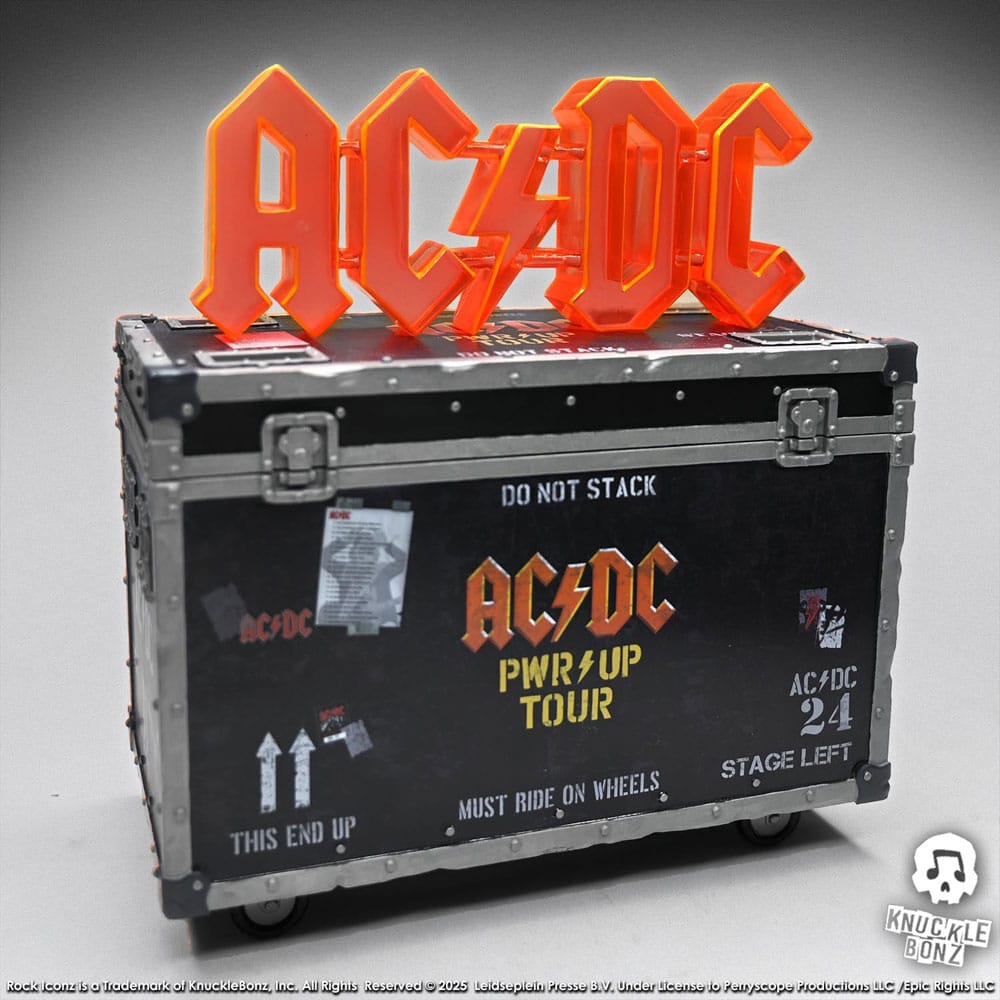 AC/DC Rock Ikonz On Tour Statua PWR UP Tour Road Case