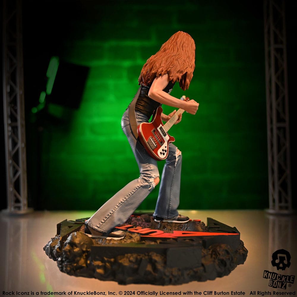 Estatua Metallica Rock Iconz Cliff Burton II 22 cm