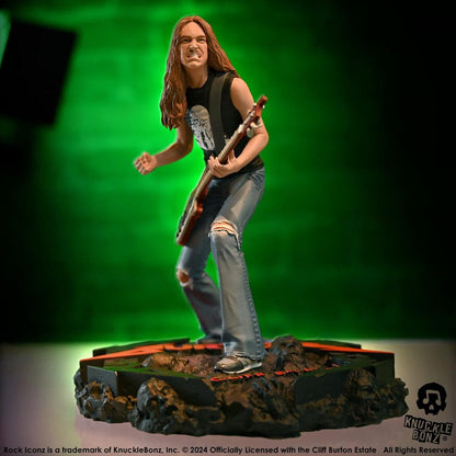 Estatua Metallica Rock Iconz Cliff Burton II 22 cm