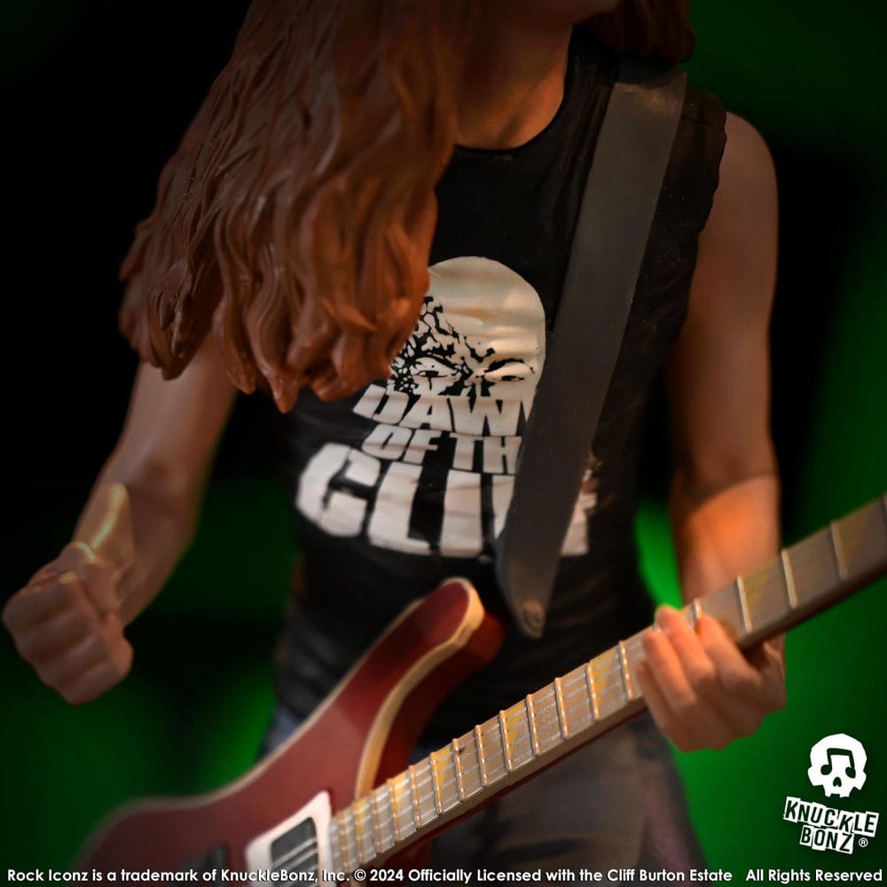 Estatua Metallica Rock Iconz Cliff Burton II 22 cm