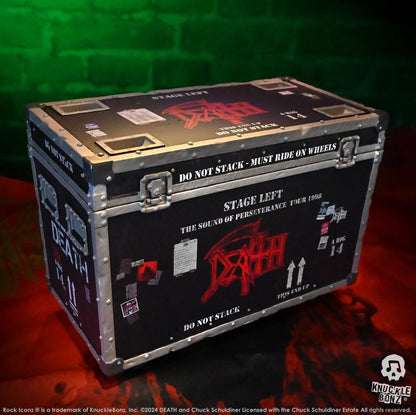 Death Rock Ikonz On Tour Road Case Statue + Scenebagtæppe Set The Sound of Perseverance Tour 1998