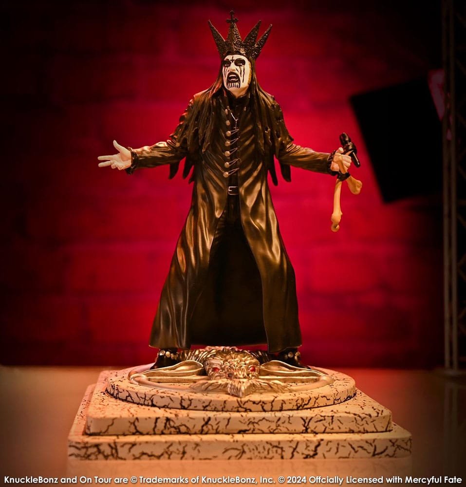 Mercyful Fate Rock Iconz Statue King Diamond III (svart version) 22 cm