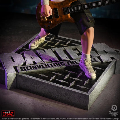 Pantera Rock Iconz Statue Rex Brown (reinventando el acero) 22 cm