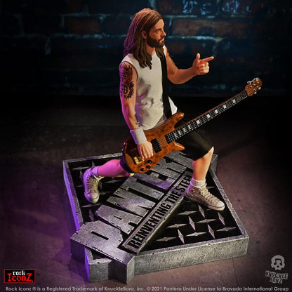 Pantera Rock Iconz Statue Rex Brown (reinventando el acero) 22 cm