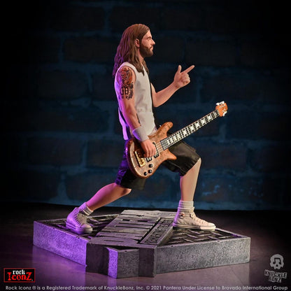 Pantera Rock Iconz Statue Rex Brown (reinventando el acero) 22 cm