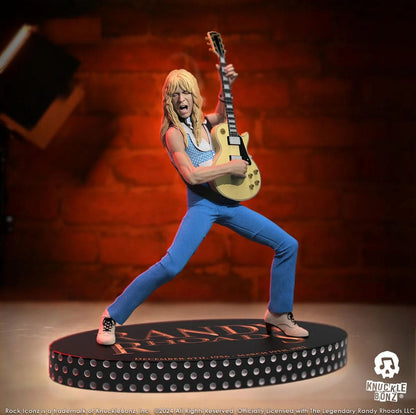 Estatua Randy Rhoads IV Rock Iconz Los primeros años Versión azul 24 cm