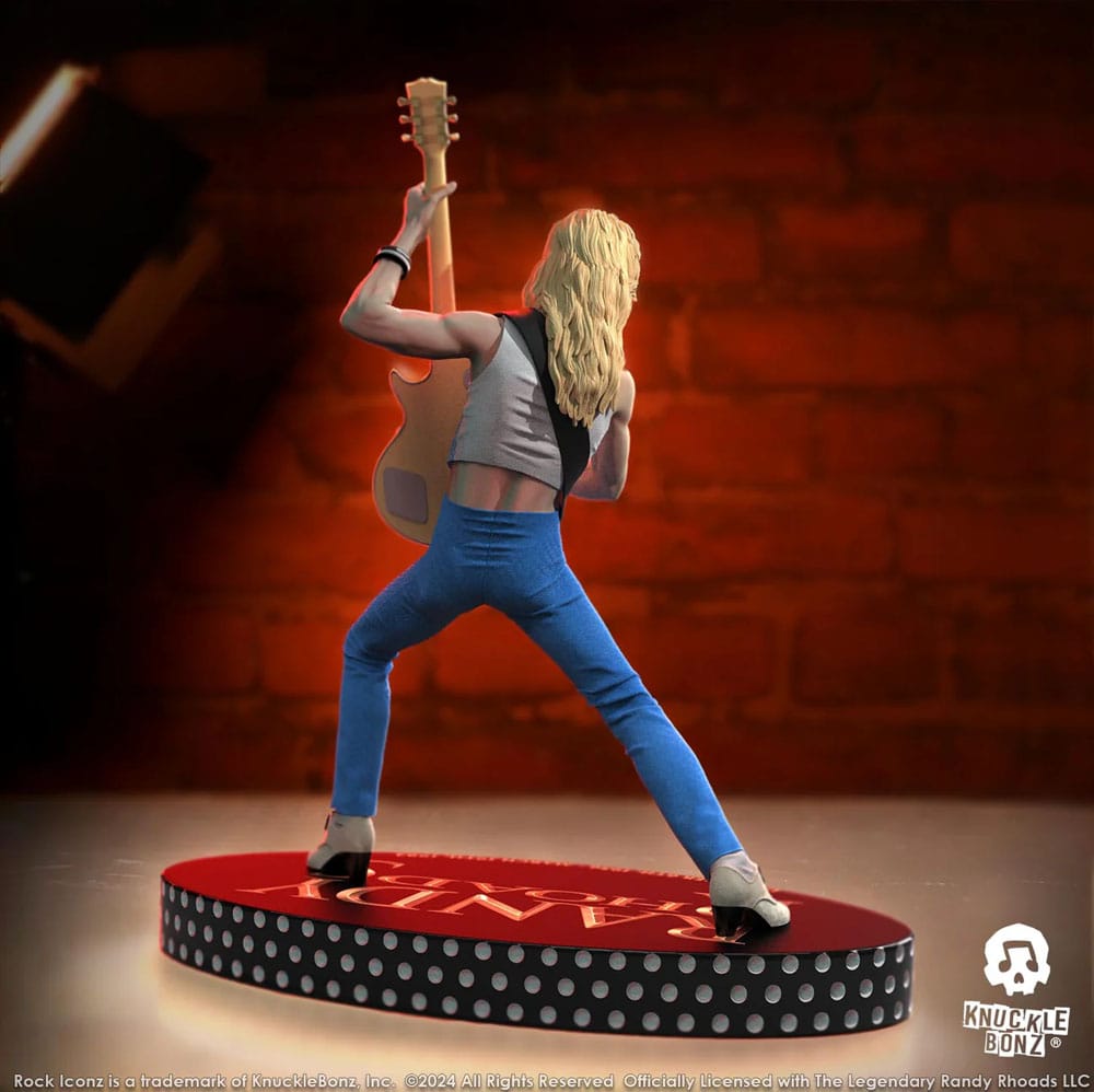 Estatua Randy Rhoads IV Rock Iconz Los primeros años Versión azul 24 cm