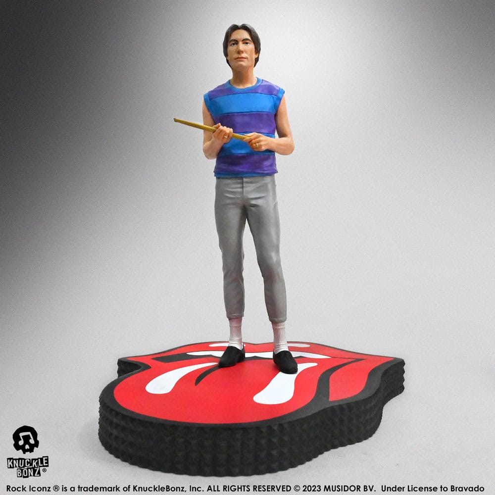 Die Rolling Stones Rock Iconz Statue Charlie Watts (Tattoo You Tour 1981) 22 cm