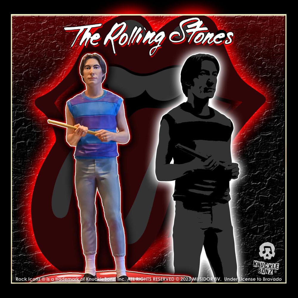 Die Rolling Stones Rock Iconz Statue Charlie Watts (Tattoo You Tour 1981) 22 cm