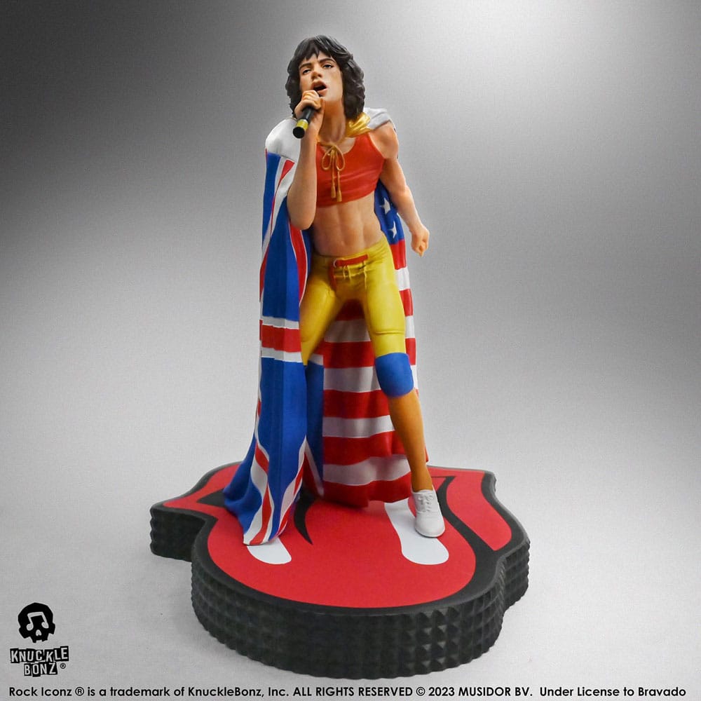 Rolling Stones Rock Iconz Statue Mick Jagger (Tattoo You Tour 1981) 22 cm