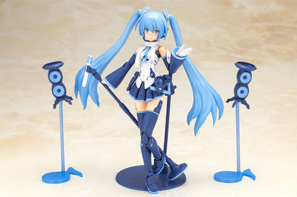 Ramme Arme Pige x Hatsune Miku Plastic Model Kit Ramme Musik Pige Sne Miku Another Color Ver. 15 cm