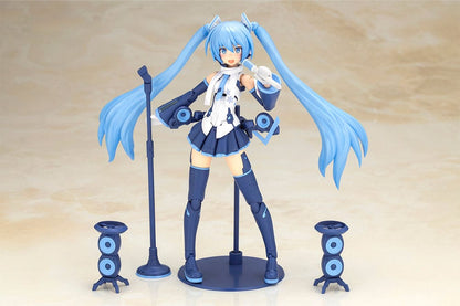 Ramme Arme Pige x Hatsune Miku Plastic Model Kit Ramme Musik Pige Sne Miku Another Color Ver. 15 cm