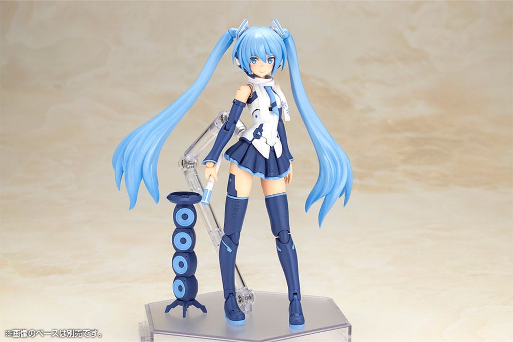 Ramme Arme Pige x Hatsune Miku Plastic Model Kit Ramme Musik Pige Sne Miku Another Color Ver. 15 cm