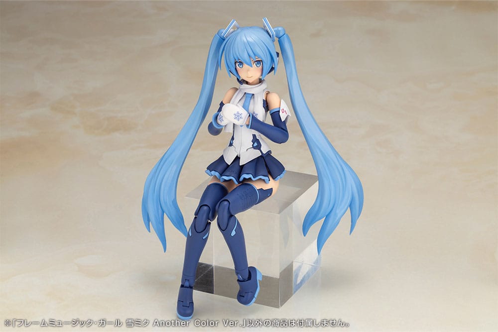 Ramme Arme Pige x Hatsune Miku Plastic Model Kit Ramme Musik Pige Sne Miku Another Color Ver. 15 cm