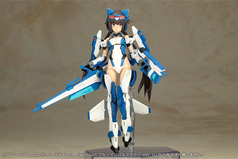Ram Armar Flicka Plast Model Kit Stylet Baddräkt Blå Impuls Färg Ver. 16 cm