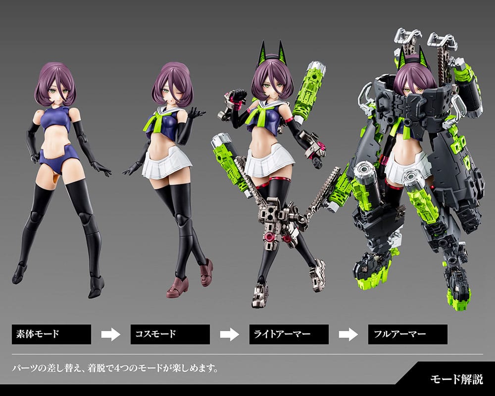 Kit de modèle en plastique de dispositif Megami 1/1 Buster Doll Tank 17 cm