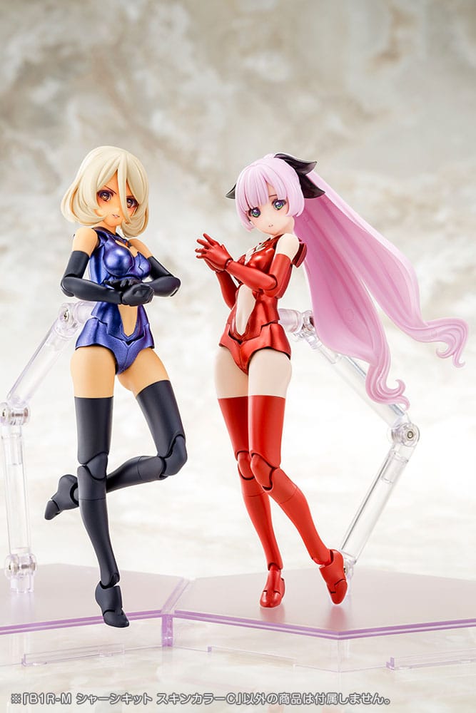 Megami Device Model Kit Tilbehørssæt B1R-M Chassis Kit Hudfarve C 14 cm