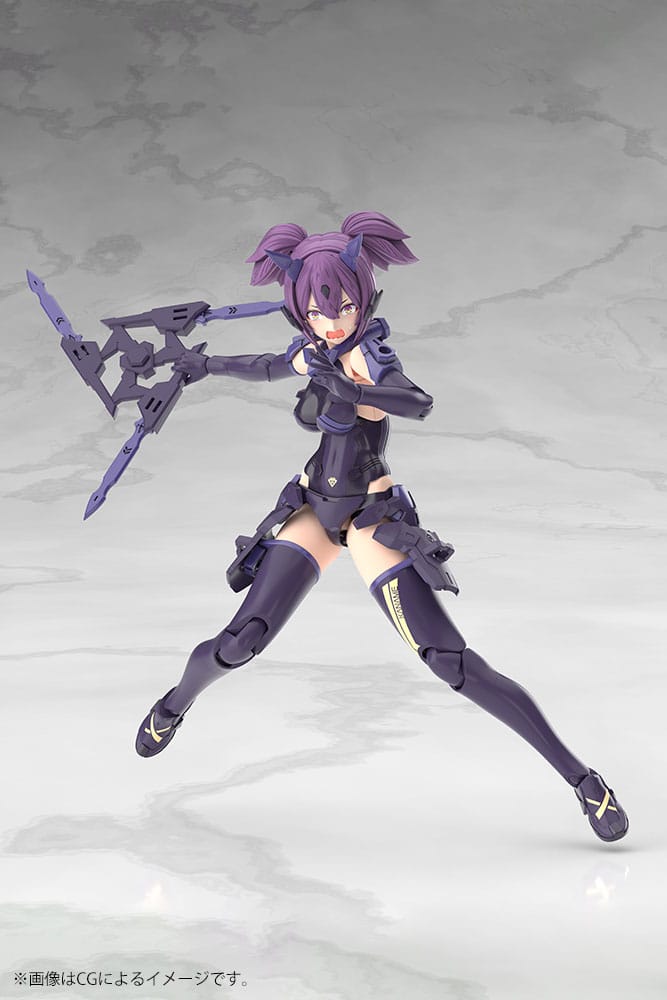 Megami Device Plastic Model Kit 1/1 Asra Ninja Kaname Shadow Edition Fuld pakke 14 cm