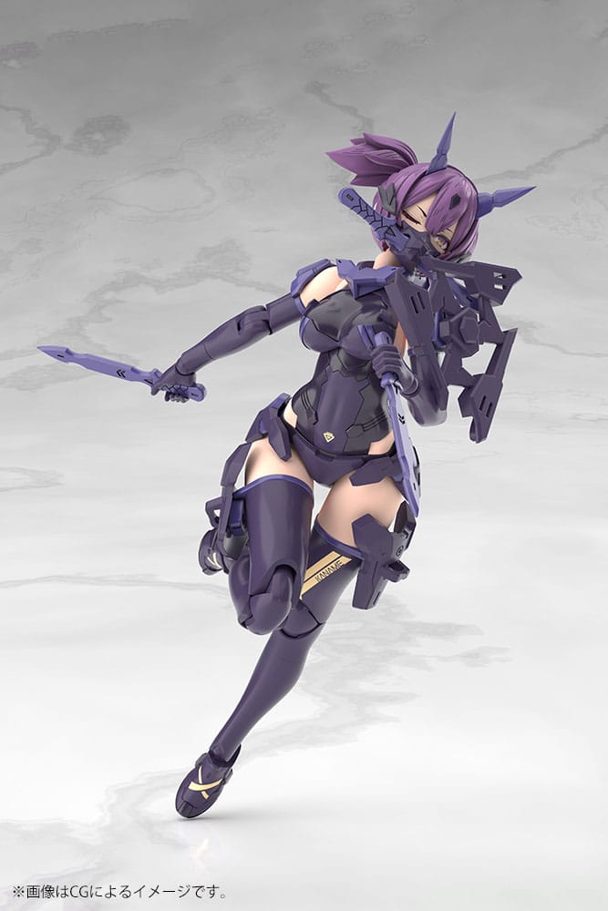 Megami Device Plastic Model Kit 1/1 Asra Ninja Kaname Shadow Edition Fuld pakke 14 cm