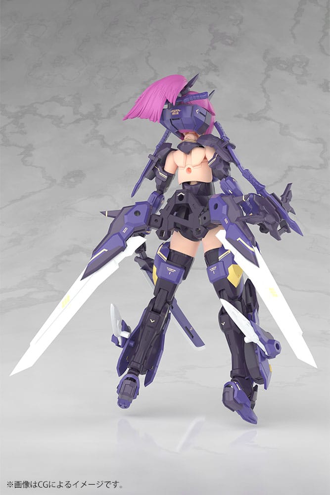 Megami Device Plastikmodellbausatz 1/1 Asra Archer Kizuna Shadow Edition Komplettpaket 14 cm