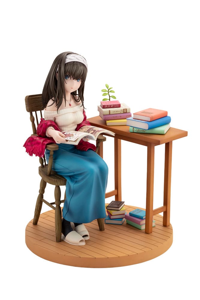 Idolmaster Askepott Girls PVC Statue 1/8 Fumika Sagisawa -Off Stage- 17 cm