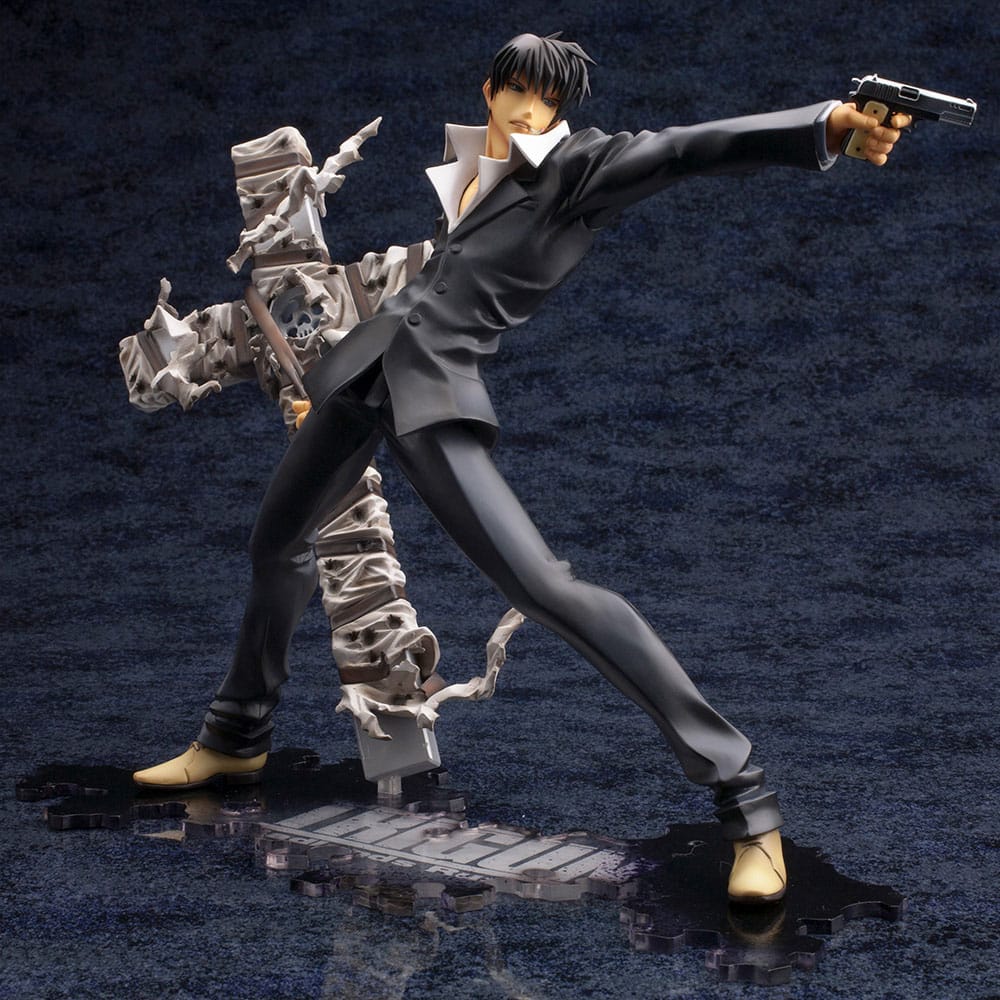 Trigun Badlands Rumble Artfx J Statue 1/8 Nicholas D. Wolfwood Renewal Package Versión de 20 cm