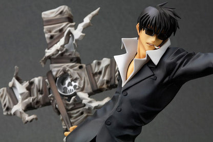 Trigun Badlands Rumble Artfx J Statue 1/8 Nicholas D. Wolfwood Renewal Package Versión de 20 cm