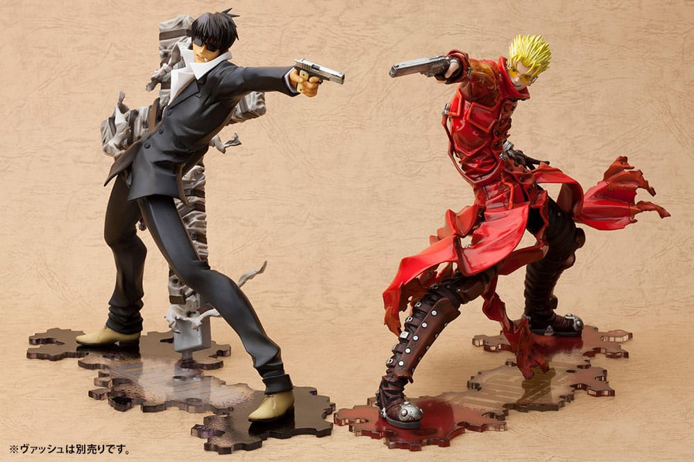 Trigun Badlands Rumble Artfx J Statue 1/8 Nicholas D. Wolfwood Renewal Package Versión de 20 cm