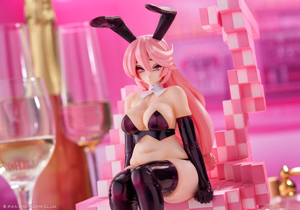 Original Character Trick Bunnies PVC Statue 1/7 Sitting Bunny Illustrasjon av Kafun 24 cm