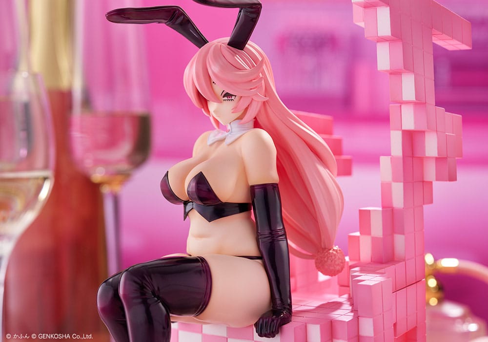 Original Character Trick Bunnies PVC Statue 1/7 Sitting Bunny Illustrasjon av Kafun 24 cm