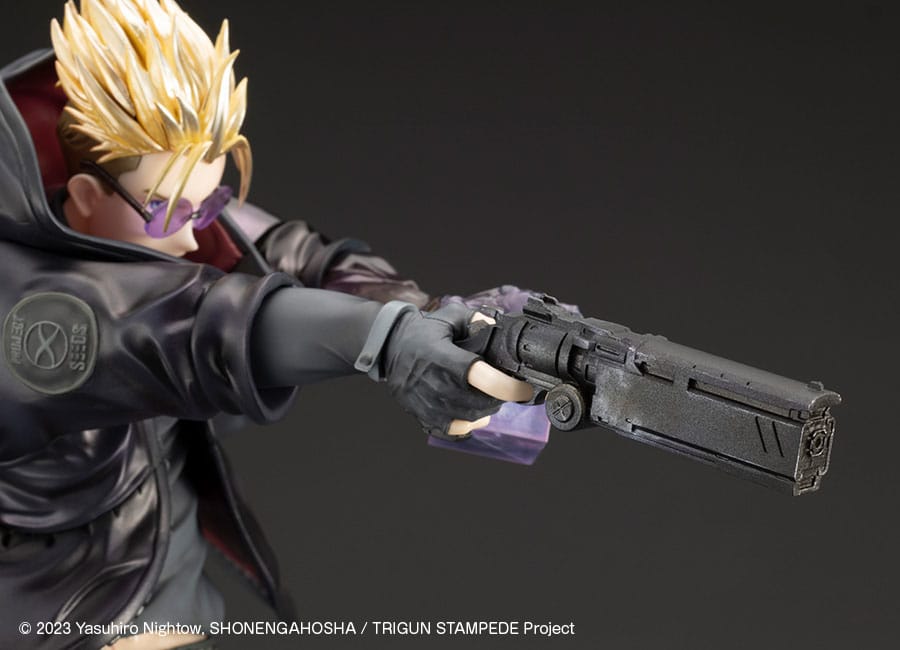 Trigun Stampede Artfxj Statue 1/8 Vash The Stampede the Gunman in Black Ver. 22 cm
