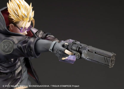 Trigun Stampede Artfxj Statue 1/8 Vash The Stampede the Gunman in Black Ver. 22 cm