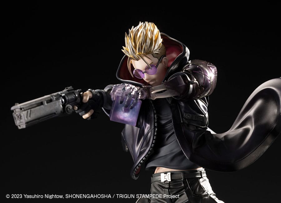 Trigun Stampede Artfxj Statue 1/8 Vash The Stampede the Gunman in Black Ver. 22 cm
