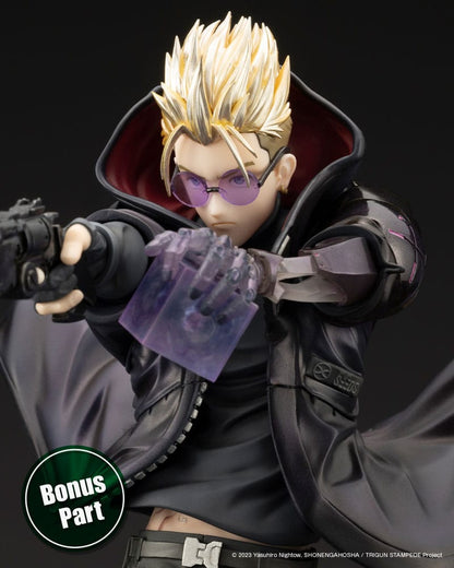Trigun Stampede Artfxj Statue 1/8 Vash The Stampede the Gunman in Black Ver. 22 cm