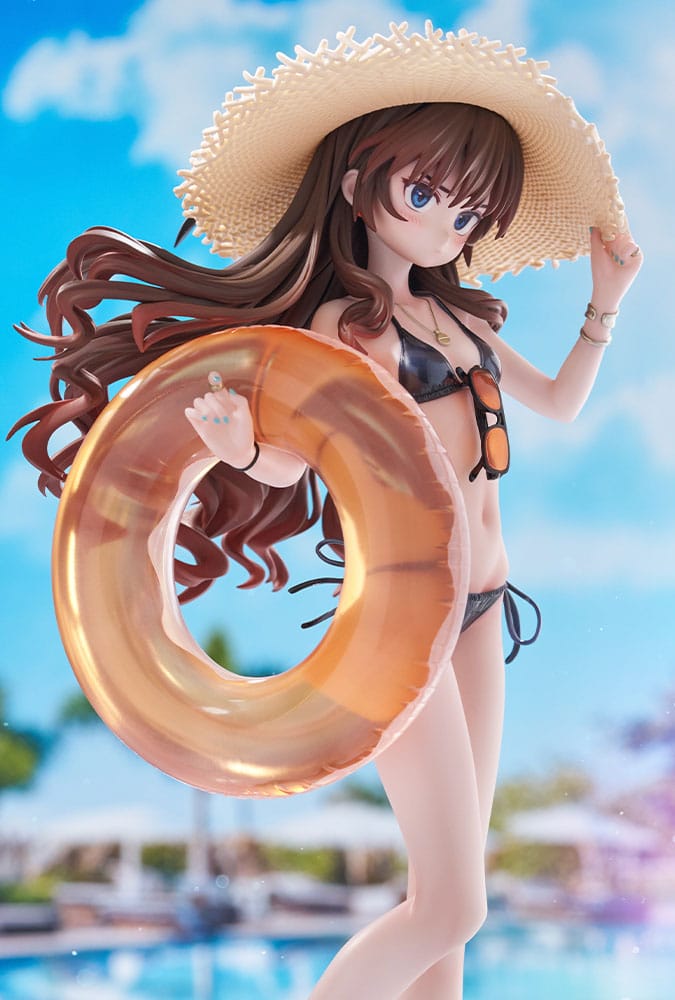 Personaggio originale Illustratore Serie originale Statua in PVC 1/7 Costume da bagno Elisia Valfelto Ver. Illustrazione di Luint 27 cm