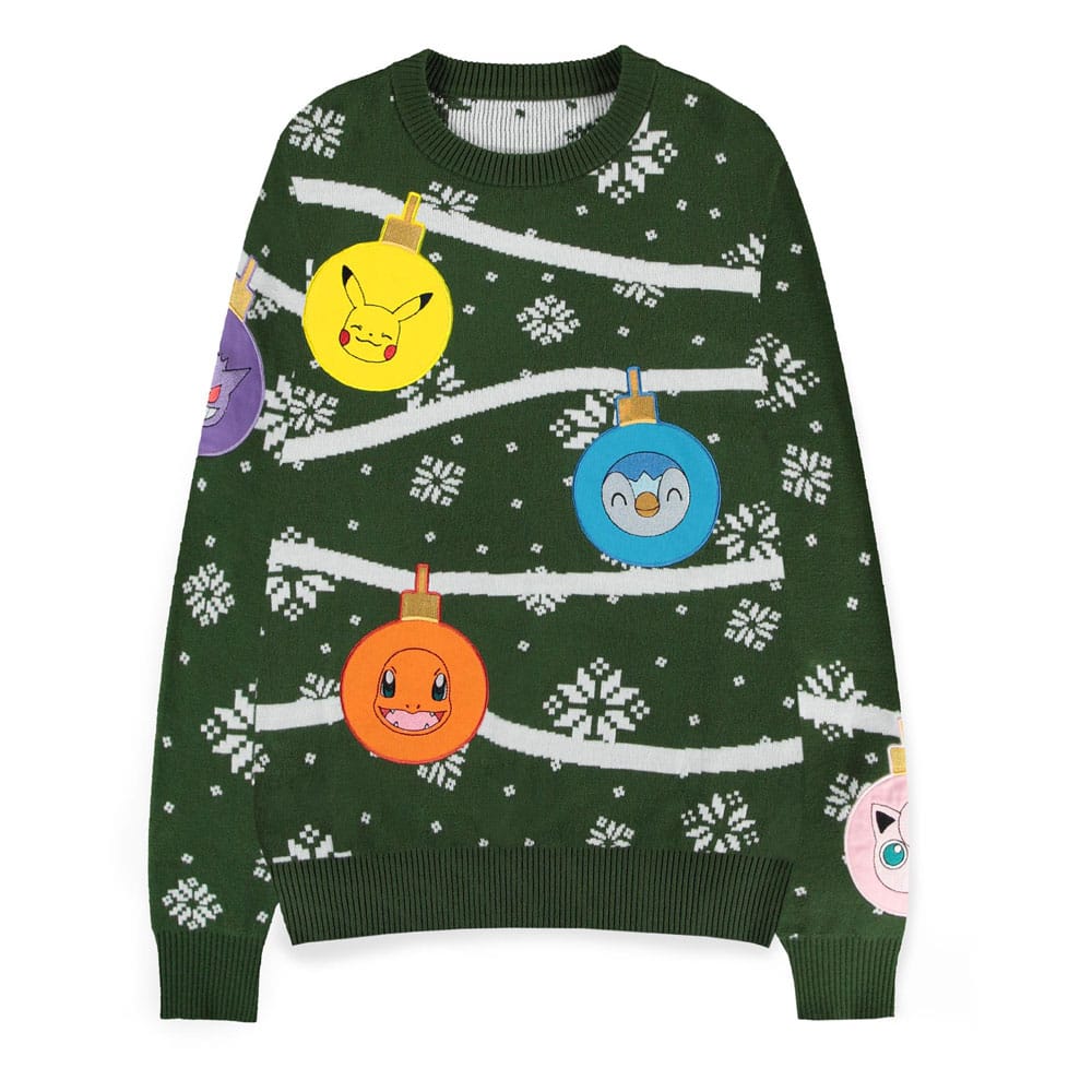 Pokémon Sweatshirt Christmas Jumper Xmas Balls