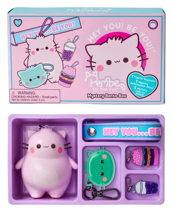 Pembe Nøgleringe Blind Box Bento Box Display 8 cm (8)
