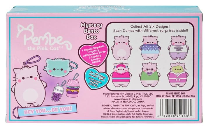 Pembe Nøgleringe Blind Box Bento Box Display 8 cm (8)