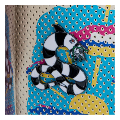 Loungefly Backpack tarafından Beetlejuice Son zamanlarda ölen pin tüccarı için mini el kitabı