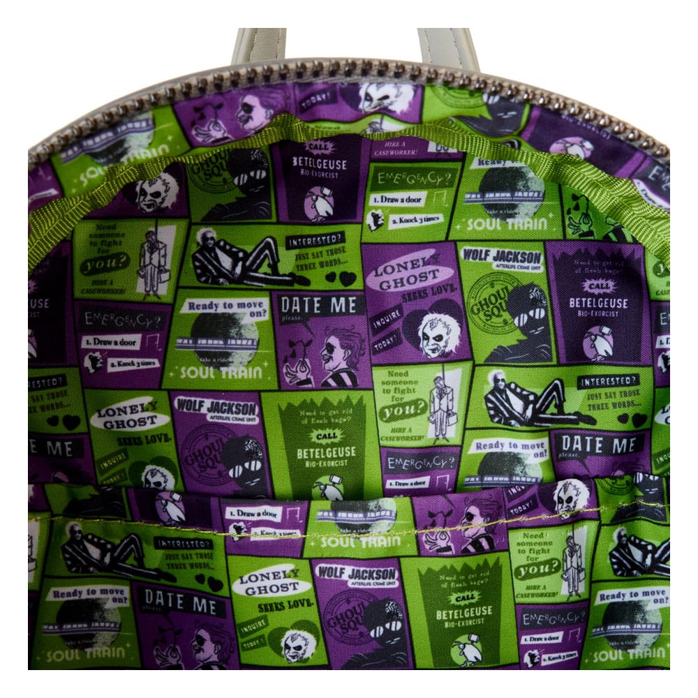 Warner Bros de Loungfly Mini Mochila Beetlejuice 2