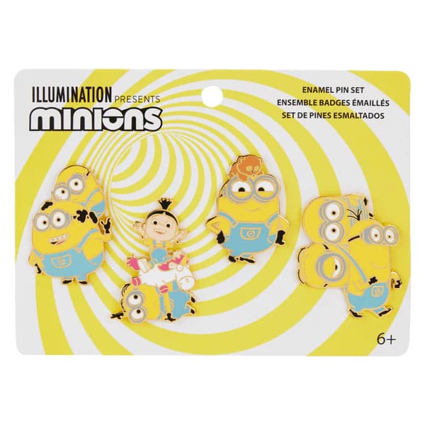 Loungefly emaye pimleri tarafından Despicable Me 4-set çeşitliliği 3 cm