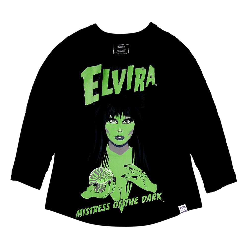 Elvira by Loungefly Tee T-Shirt Unisex Shirred Raglan