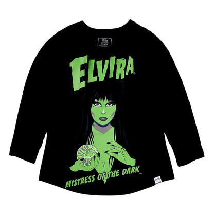Elvira by Loungefly Tee T-Shirt Unisex Shirred Raglan
