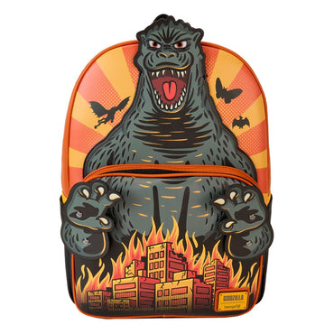 Toho de loungefly mochila de tamaño completo Godzilla cosplay