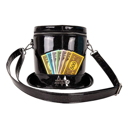 Hasbro av loungefly crossbody monopol topphatt