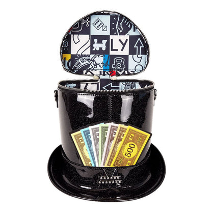 Hasbro av loungefly crossbody monopol topphatt